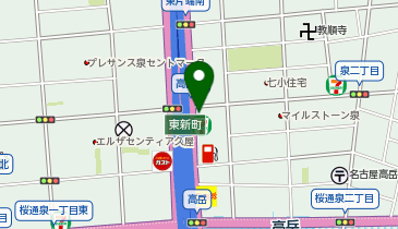 ポニークリーニング 名古屋高岳北店の地図画像
