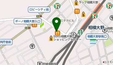 ポニークリーニング ライフ相模大野店の地図画像