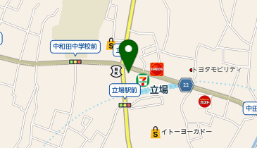 ポニークリーニング 立場駅前店の地図画像