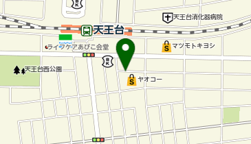ポニークリーニング ヤオコー天王台店の地図画像