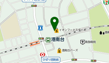 ポニークリーニング イオンフードスタイル港南台店の地図画像