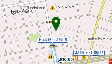 吉田学園学生会館 環状通東の地図画像