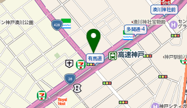 ドーミー神戸の地図画像