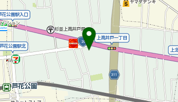 文化服装学院 指定学生寮 ドーミー芦花公園(ろかこうえん)の地図画像