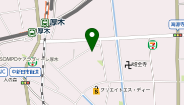 ドーミー厚木の地図画像