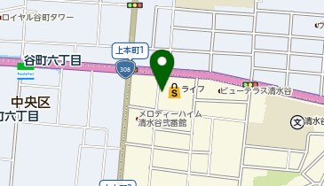 ドーミー上本町(うえほんまち)の地図画像