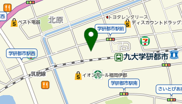ドーミー九大学研都市の地図画像