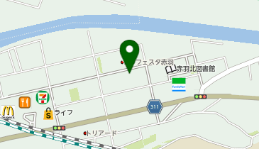 文化服装学院 指定専用寮 ドーミー北赤羽の地図画像
