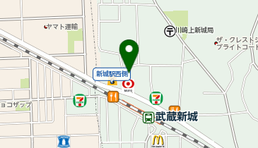 ドーミー武蔵新城(むさししんじょう)の地図画像