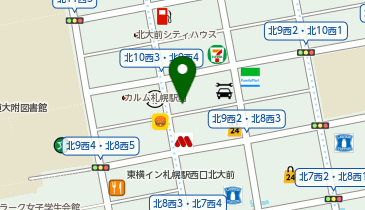パナソニック ショウルーム 札幌の地図画像