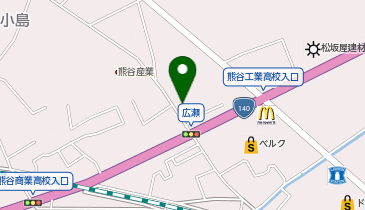 ソーシャルインクルーホーム熊谷広瀬の地図画像