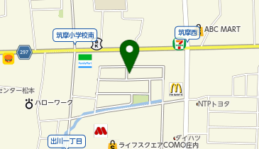 ソーシャルインクルーホーム松本筑摩の地図画像