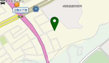 ソーシャルインクルーホーム岡崎上地の地図画像