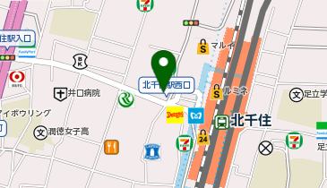 エステティックTBC 北千住店の地図画像