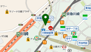 MEN'S TBC 川崎駅前店の地図画像