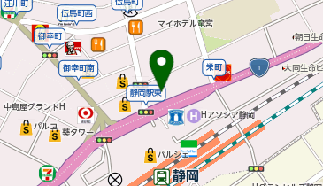 エステティックTBC 静岡エクセルワードビル店の地図画像