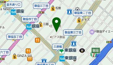 MEN'S TBC 銀座店の地図画像