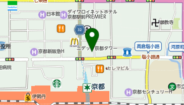 エステティックTBC 京都駅前店の地図画像