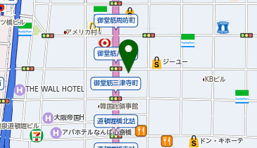 MEN'S TBC 難波店の地図画像