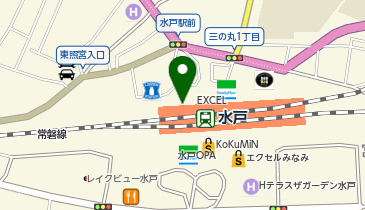 MEN'S TBC 水戸エクセル店の地図画像