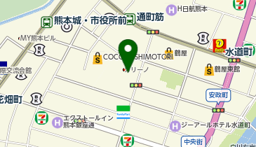 MEN'S TBC 熊本カリーノ下通店の地図画像