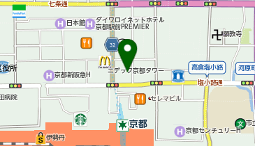 MEN'S TBC 京都駅前店の地図画像