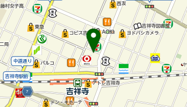 MEN'S TBC 吉祥寺店の地図画像
