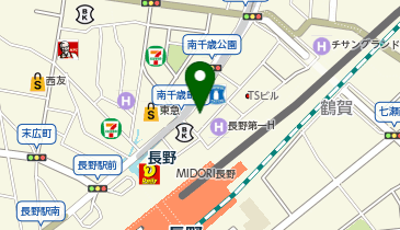 MEN'S TBC 長野駅前店の地図画像
