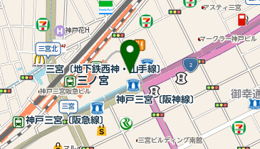 MEN'S TBC ミント神戸三宮店の地図画像