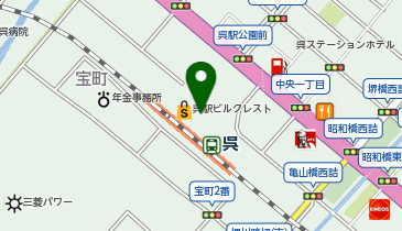 エステティックTBC 呉クレスト店の地図画像