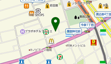 MEN'S TBC 天神店の地図画像