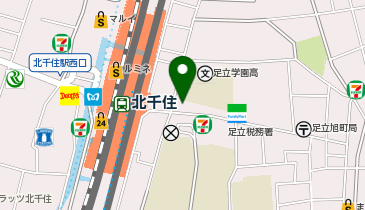 MEN'S TBC 北千住店の地図画像