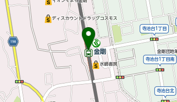 UR賃貸ショップ金剛駅の地図画像