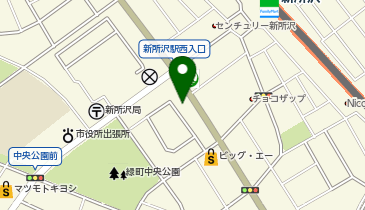 UR賃貸ショップ新所沢の地図画像