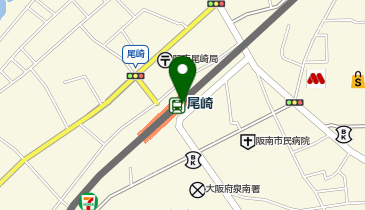 UR賃貸ショップ尾崎駅の地図画像