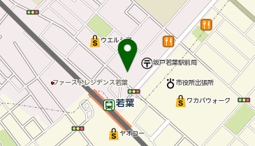 UR賃貸ショップ若葉の地図画像