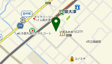UR賃貸ショップ泉大津駅前の地図画像