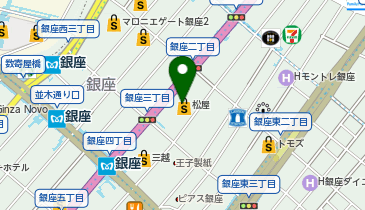 PLEATS PLEASE ISSEY MIYAKE 松屋銀座の地図画像