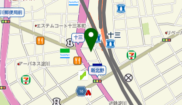キコーナ 十三店の地図画像