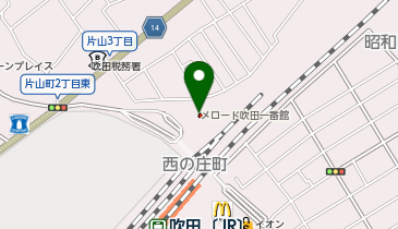 キコーナ JR吹田駅前店の地図画像
