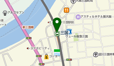 キコーナ 阪急三国店の地図画像