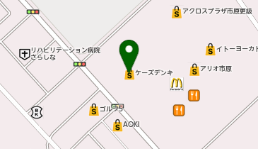 パソコンクリニック ケーズデンキ 市原五井店内店の地図画像