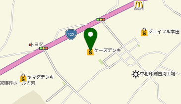 パソコンクリニック ケーズデンキ 古河中央店内店の地図画像