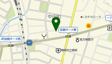ピーシーデポスマートライフ岡崎羽根BASEの地図画像