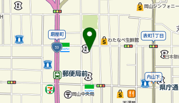 スタジオプリンセス 岡山店の地図画像