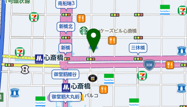 スタジオプリンセス 心斎橋店の地図画像