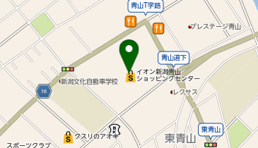 スタジオプリンセス イオン新潟青山店の地図画像