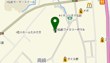ガイア弘前スロット館の地図画像
