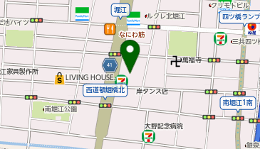 BLUE BLUE OSAKAの地図画像