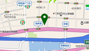 BLUE BLUE KOBEの地図画像
